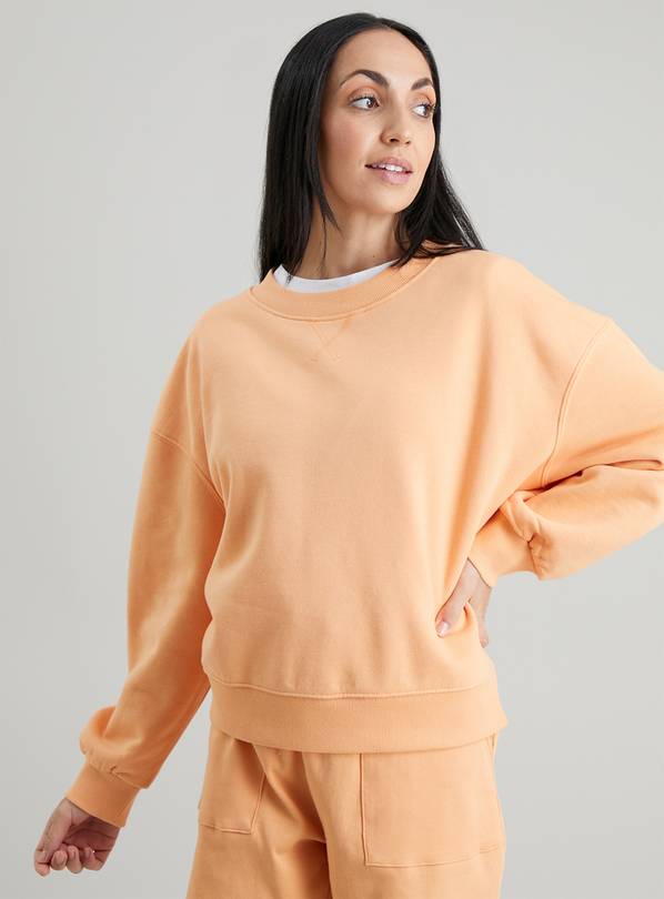 Peach Boxy Fit Sweatshirt - L